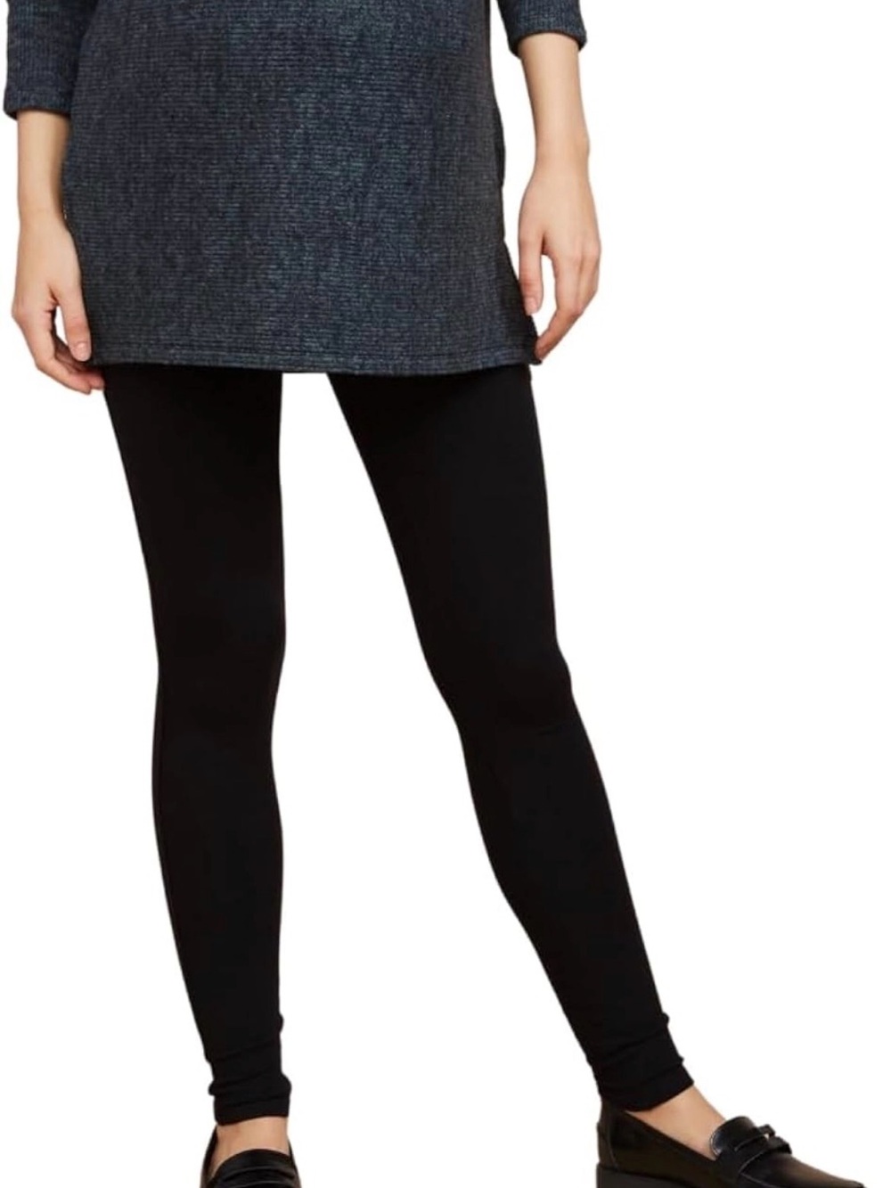 Motherhood Maternity Full-Length French Terry Secret Fit Maternity Leggings L